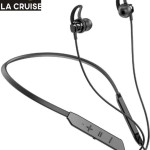 La Cruise Vibe Bluetooth Neckband with Velvet finish, vibration, Sweat Proof, IPX4, Deep Bass & Magnetic Ear tips, upto 28hrs playback time